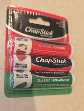 Chapstick Variety Pack - Cherry, Strawberry, and Spearmint